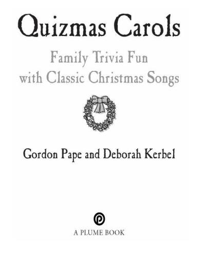 Quizmas Carols: Family Trivia Fun with Classic Christmas Songs