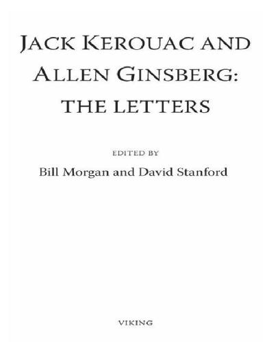 Jack Kerouac and Allen Ginsberg: The Letters