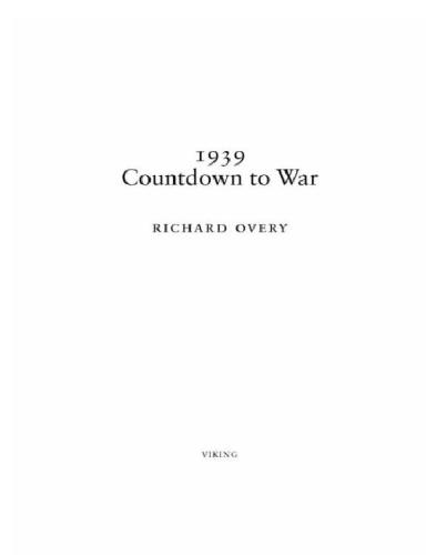 1939: Countdown to War