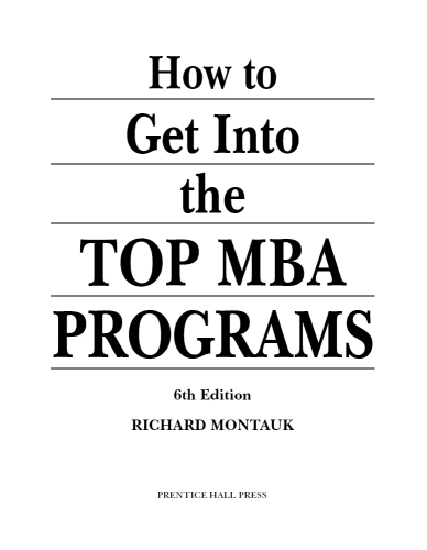 How to Get into the Top MBA Programs