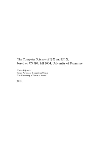 The computer science of TeX and LaTeX