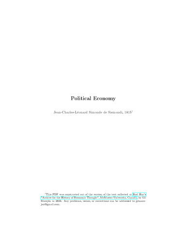 Political Economy