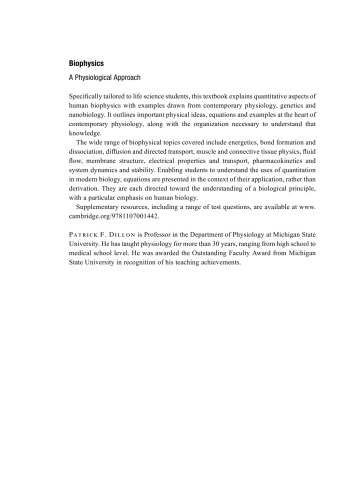 Biophysics: A physiological approach