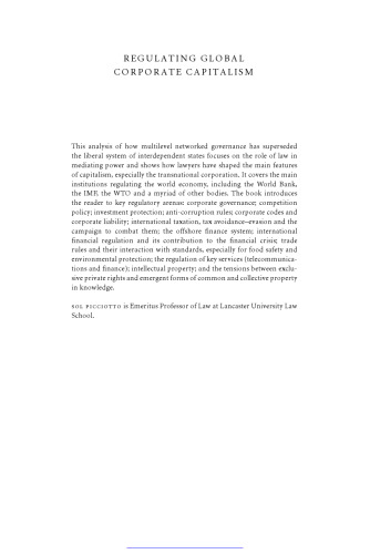 Regulating global corporate capitalism