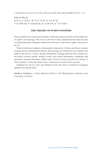 The Theory of Fusion Systems: An Algebraic Approach