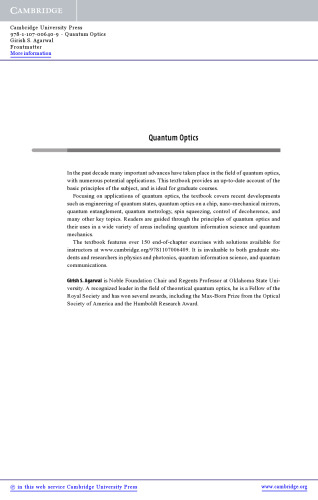 Quantum Optics