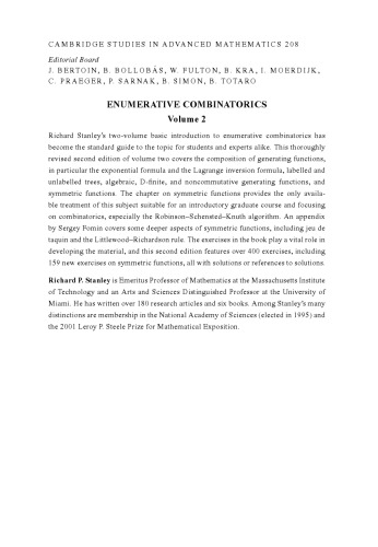 Enumerative Combinatorics