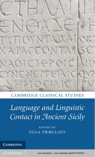 Language and Linguistic Contact in Ancient Sicily (Cambridge Classical Studies)