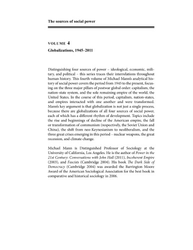 The sources of social power, Vol. 4