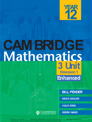 Cambridge mathematics : 3 unit, Extension 1. Year 12, Enhanced