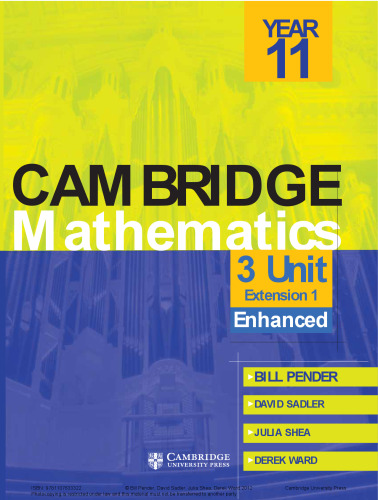 Cambridge mathematics : 3 unit. Year 11, Enhanced