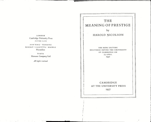 The meaning of prestige