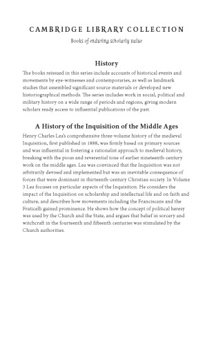 A History of the Inquisition of the Middle Ages - Volume 3
