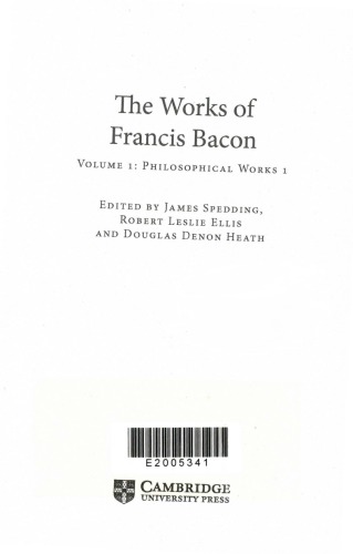 The Works of Francis Bacon
