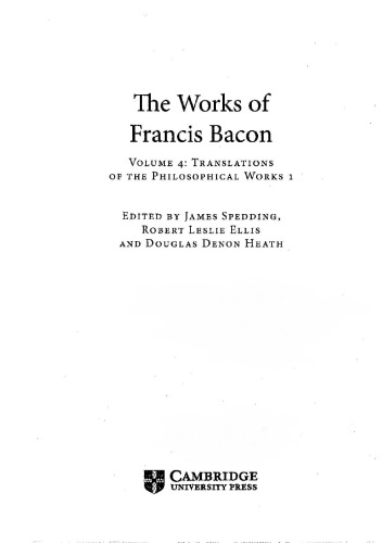 The Works of Francis Bacon