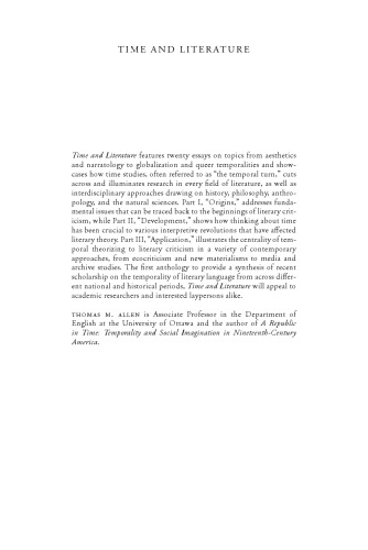 Time and Literature