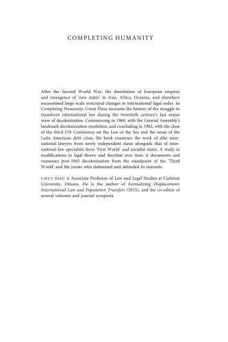 Completing Humanity: The International Law of Decolonization, 1960–82