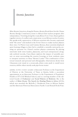 Atomic Junction Nuclear Power in Africa after Independence