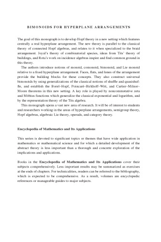 Bimonoids for Hyperplane Arrangements [slightly glitchy PDF]