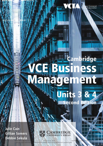 Cambridge VCE Business Management Units 3 & 4