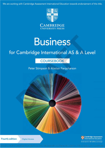 Cambridge International AS & A Level Business Coursebook with Digital Access (2 Years)