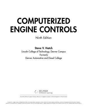 Computerized Engine Controls