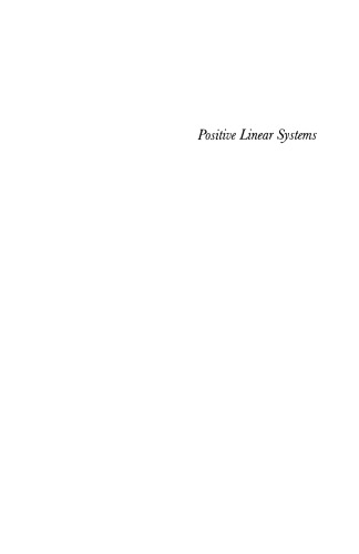 Positive Linear Systems -Theory and Applications