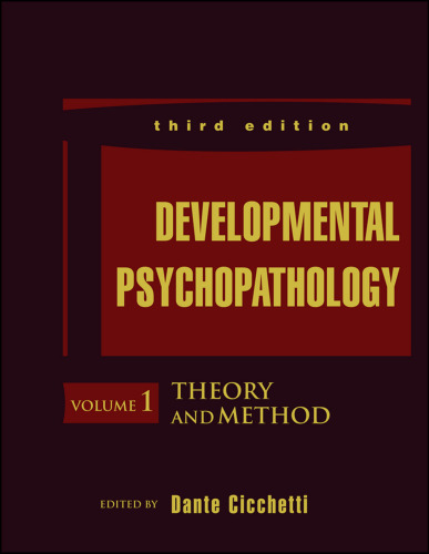 Developmental Psychopathology (4 Volume Set)