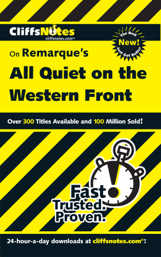 CliffsNotes on Remarque's All Quiet on the Western Front