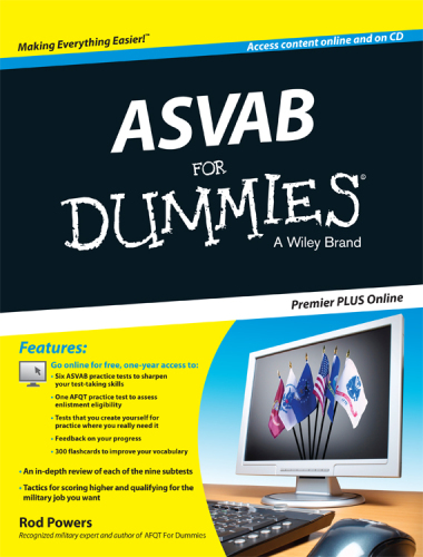 ASVAB For Dummies, Premier Plus (with Free Online Practice Tests)