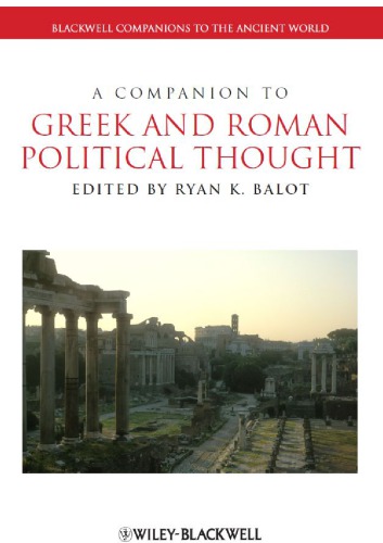 A Companion to Greek and Roman Political Thought