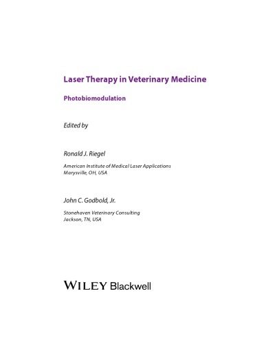 Laser Therapy in Veterinary Medicine. Photobiomodulation