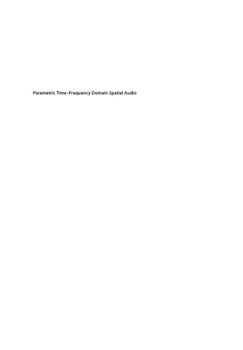 Parametric time-frequency domain spatial audio