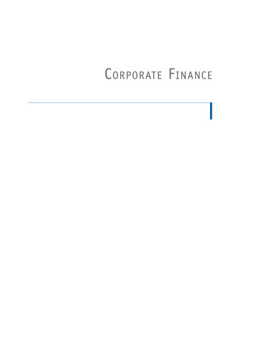 Corporate finance : theory and practice