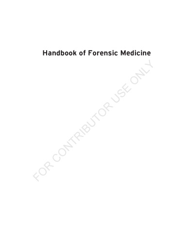 Handbook of Forensic Medicine