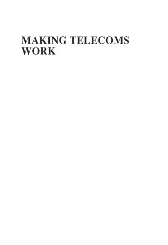 Making Telecoms Work: From Technical Innovation to Commercial Success