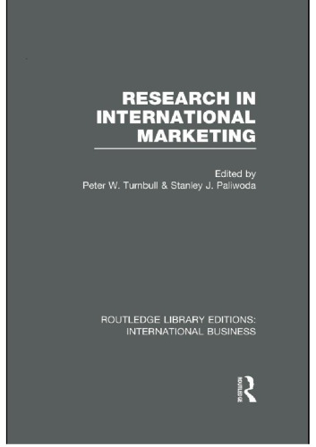 Research in International Marketing (RLE International Business)