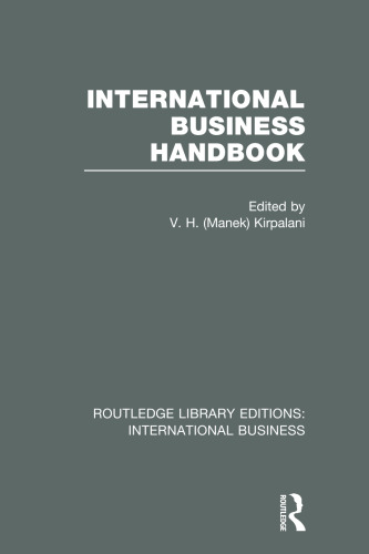 International Business Handbook (RLE International Business)
