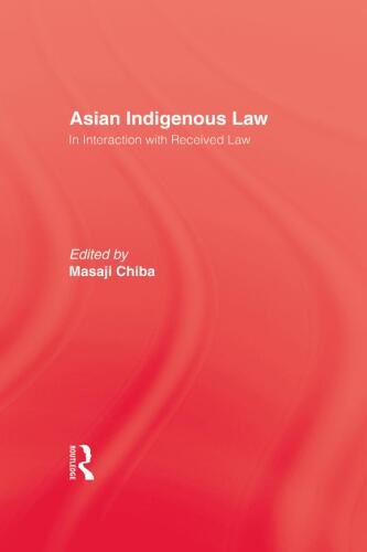 Asian Indigenous Law