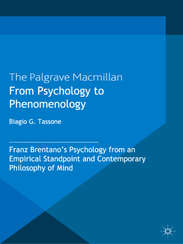 From Psychology to Phenomenology