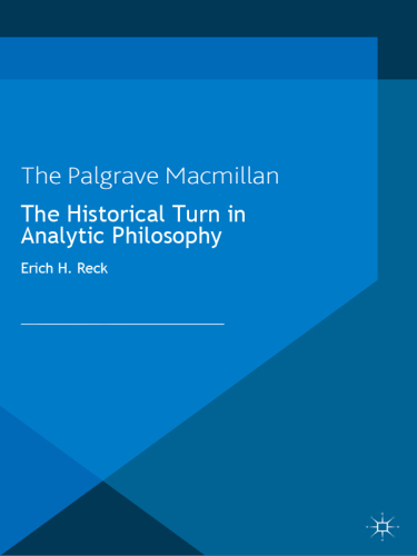 The Historical Turn in Analytic Philosophy