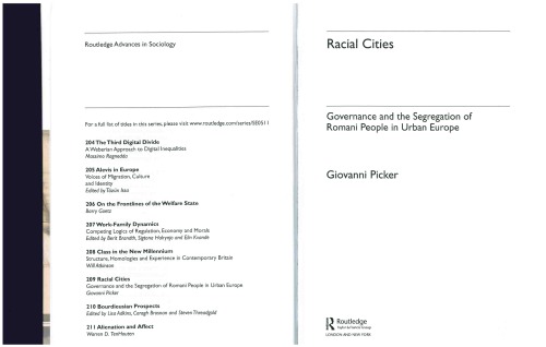 Racial Cities: Governance and the Segregation of Romani People in Urban Europe