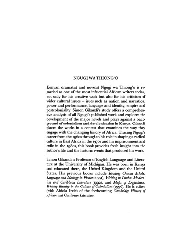 Ngugi wa Thiong'o