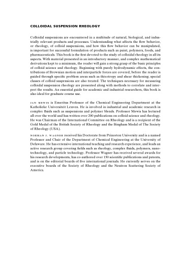 Colloidal suspension rheology