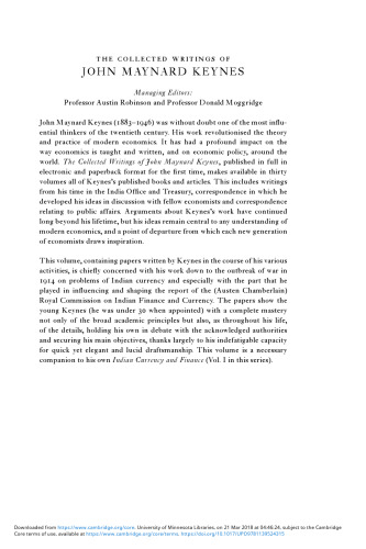 Activities 1906-1914: India and Cambridge
