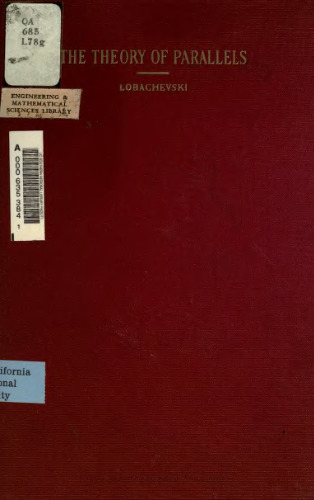 Geometrical Researches on the Theory of Parallels
