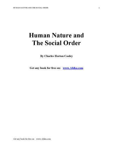 Human nature and the social order