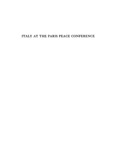 Italy at the Paris Peace Conference