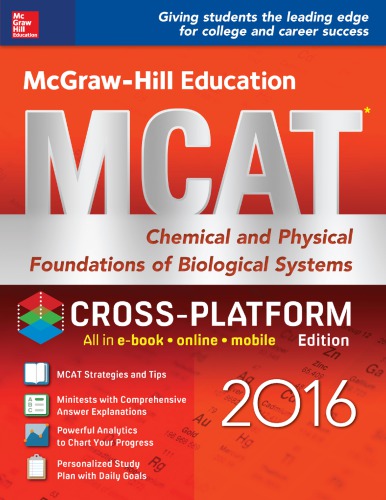 MCAT chemical and physical foundations of biological systems, 2016