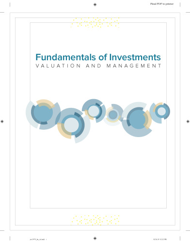 Fundamentals of Investments Valuation and Management